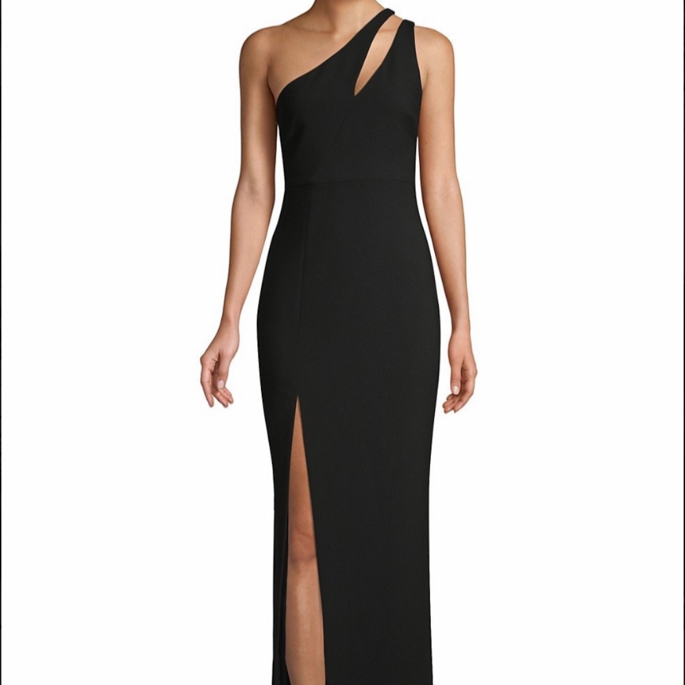 Likely Black One-Shoulder Dress